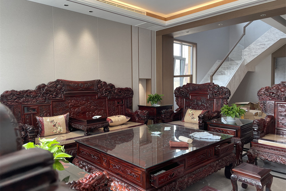 日照市蔚藍(lán)海岸新中式風(fēng)格復(fù)式裝修案例