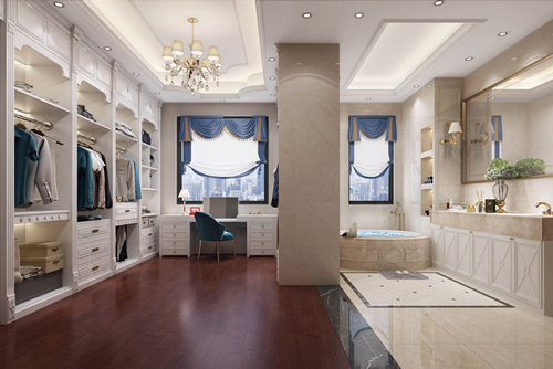 海口市四季華庭歐式風(fēng)格別墅裝修案例